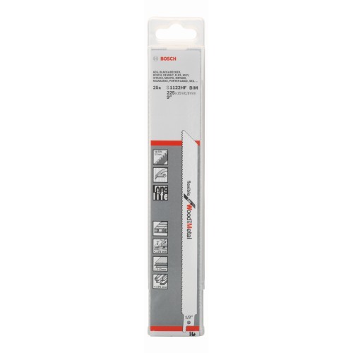 Hoja de sierra sable rápida S1122HF para reparación de palés, 25 uds