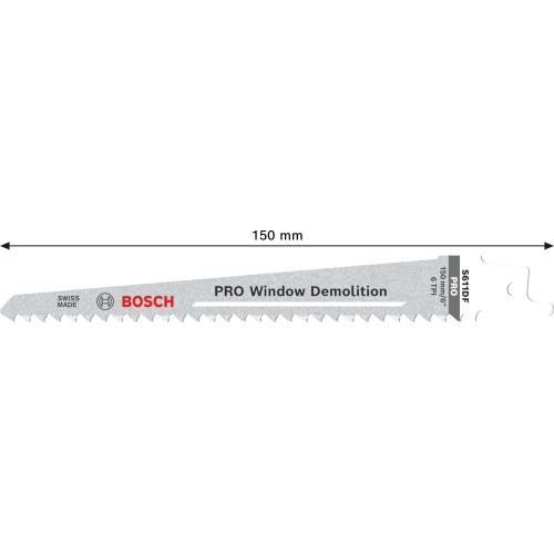 Hoja PRO Window Demolition S611DF 1,25 x 19 x 150 mm, 25 unidades