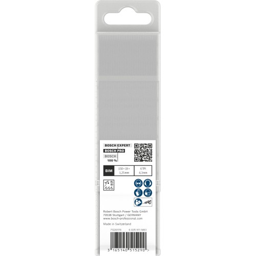 Hoja PRO Window Demolition S611DF 1,25 x 19 x 150 mm, 25 unidades