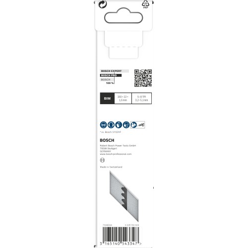 Hoja PRO Multi Material Demolition S610VF 1,6 x 22 x 150 mm, 5 unidades