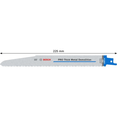 Hoja PRO Thick Metal Demolition S1130CF 1,6 x 22 x 225 mm, 25 unidades