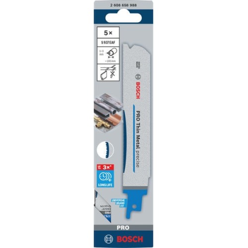 Hoja PRO Thin Metal precise S937EAF, 1,1 x 25 x 150 mm, 5 unidades