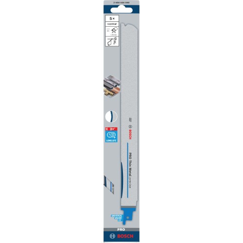 Hoja PRO Thin Metal precise S1237EAF 1,1 x 25 x 300 mm, 5 unidades
