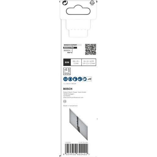 Hoja PRO Thick Metal precise S937HBF 1,1 x 25 x 150 mm, 5 unidades
