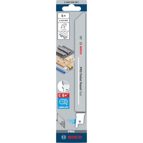Hoja PRO Pallet Repair fast S1022HFR 0,9 x 19 x 200 mm, 5 unidades