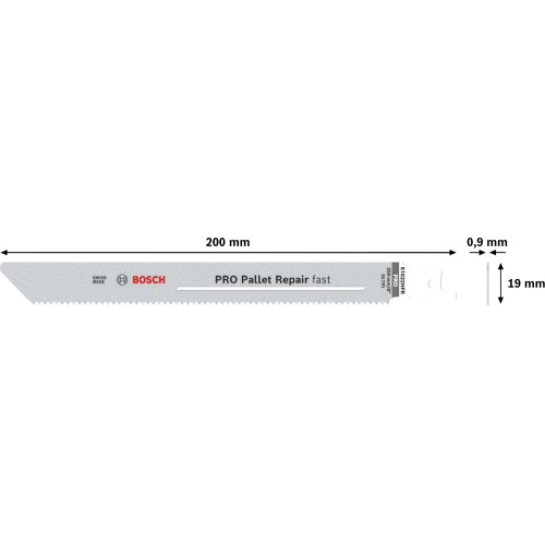 Hoja PRO Pallet Repair fast S1022HFR 0,9 x 19 x 200 mm, 100 unidades