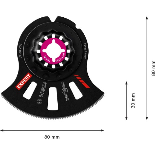 Hoja de multiherramienta EXPERT MultiMaterial Segment ACZ 105 ET, 1 unidad