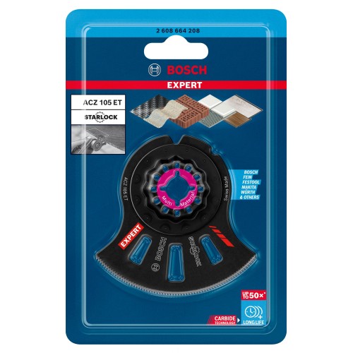 Hoja de multiherramienta EXPERT MultiMaterial Segment ACZ 105 ET, 1 unidad