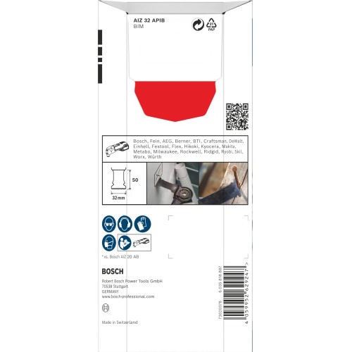 Hoja para corte de inmersión PRO AIZ 32 APIB, 32 x 50 mm, 5 unidades