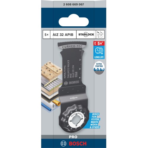 Hoja para corte de inmersión PRO AIZ 32 APIB, 32 x 50 mm, 5 unidades