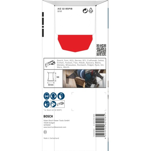 Hoja para corte de inmersión PRO AIZ 32 BSPIB, 32 x 50 mm, 5 uds.