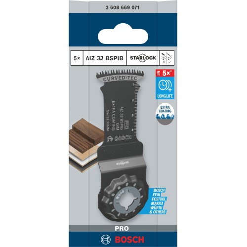 Hoja para corte de inmersión PRO AIZ 32 BSPIB, 32 x 50 mm, 5 uds.