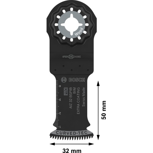 Hoja para corte de inmersión PRO AIZ 32 BSPIB, 32 x 50 mm, 10 uds.