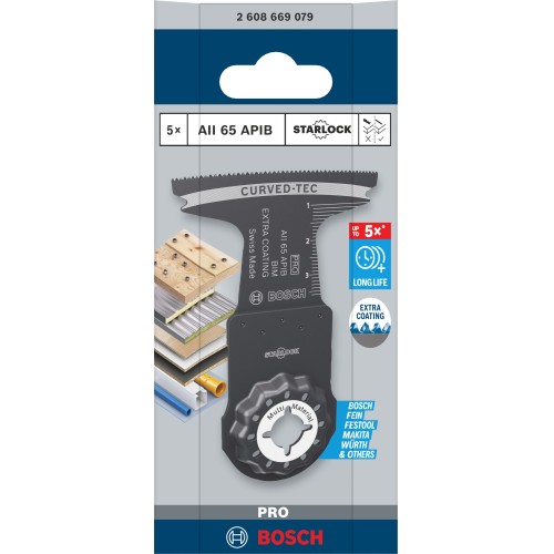 Hoja para corte de inmersión PRO AII 65 APIB, 65 x 40 mm, 5 uds.