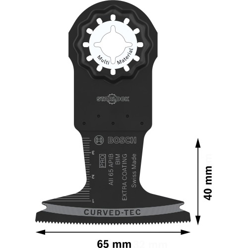 Hoja para corte de inmersión PRO AII 65 APIB, 65 x 40 mm, 10 uds.