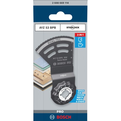 Hoja multiherramienta PRO AYZ 53 BPB, 53 x 40 mm