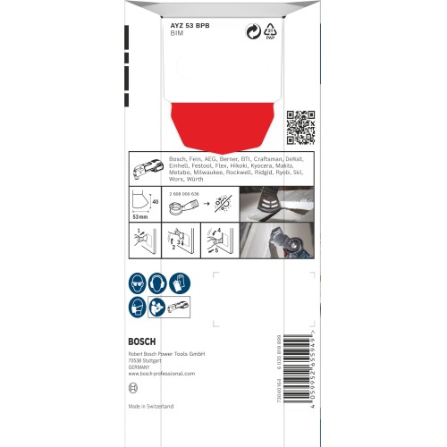 Hoja Dual-Tec PRO AYZ 53 BPB, 53 x 40 mm, 5 uds.