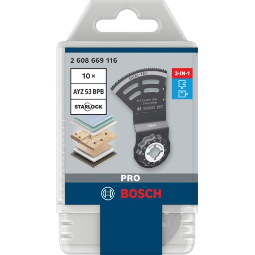 Hoja Dual-Tec PRO AYZ 53 BPB Dual-Tec, 53 x 40 mm, 10 uds.
