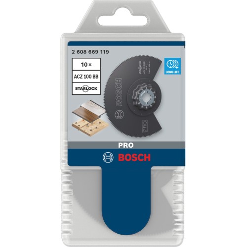 Hoja segmentada PRO ACZ 100 BB, 100 mm, 10 uds.