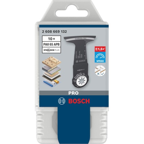 Hoja multiherramienta PRO PAII 65 APB, 65 x 55 mm, 10 uds.