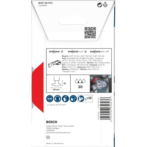 Hoja multiherramienta PRO MATI 68 RT3, 2,8 x 68 mm