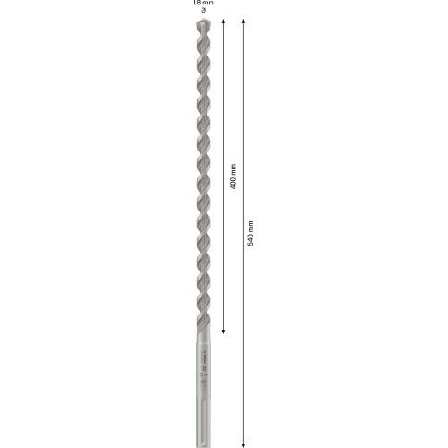 Broca para martillo PRO SDS max-4, 18 x 400 x 540 mm