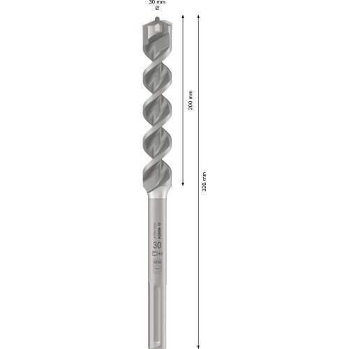 Broca para martillo PRO SDS max-4, 30 x 200 x 320 mm