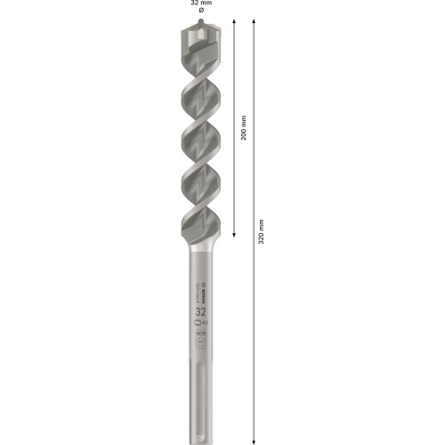 Broca para martillo PRO SDS max-4, 32 x 200 x 320 mm