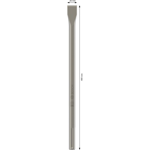 Cincel plano PRO SDS max-4C, 25 x 400 mm, 10 unidades