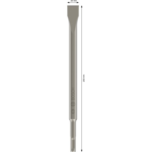 Set de cinceles planos PRO SDS plus-4C 20 x 250 mm, 10 unidades