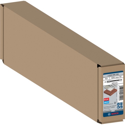 Set de cinceles planos PRO SDS max-5C, 25 x 400 mm, 10 unidades