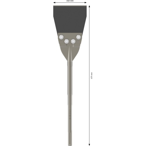 PRO SDS max Floor Scraper, 152 x 635 mm