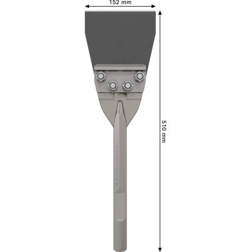 Rascador de suelos PRO HEX 28, 152 x 510 mm