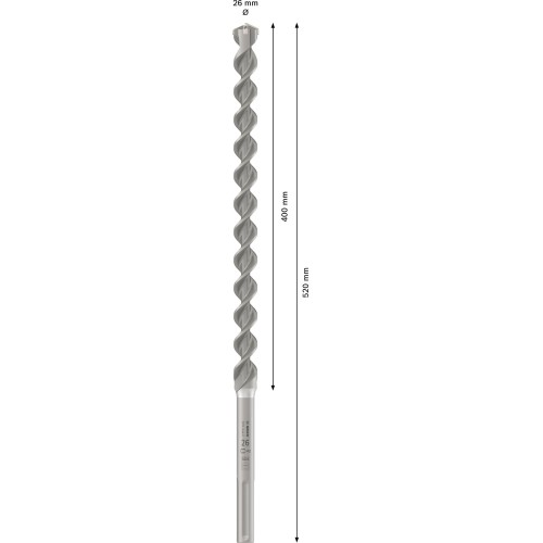 Broca para martillo PRO SDS max-4, 26 x 400 x 520 mm