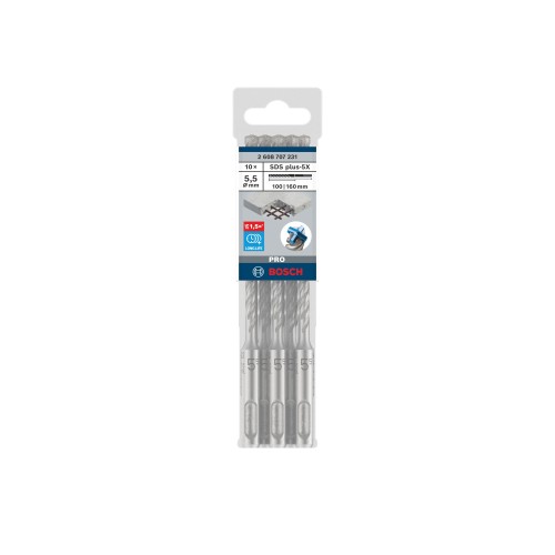 Broca para martillo PRO SDS plus-5X, 5,5 x 100 x 160 mm