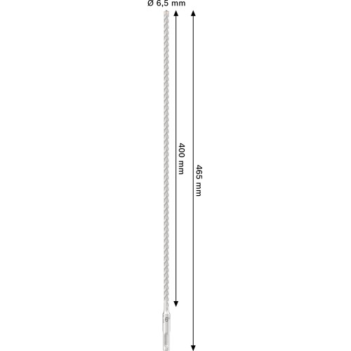 Broca para martillo PRO SDS plus-5X, 6,5 x 400 x 465 mm