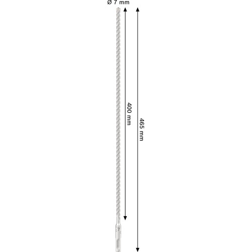 Broca para martillo PRO SDS plus-5X, 7 x 400 x 465 mm