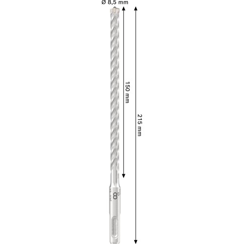 Broca para martillo PRO SDS plus-5X, 8,5 x 150 x 215 mm
