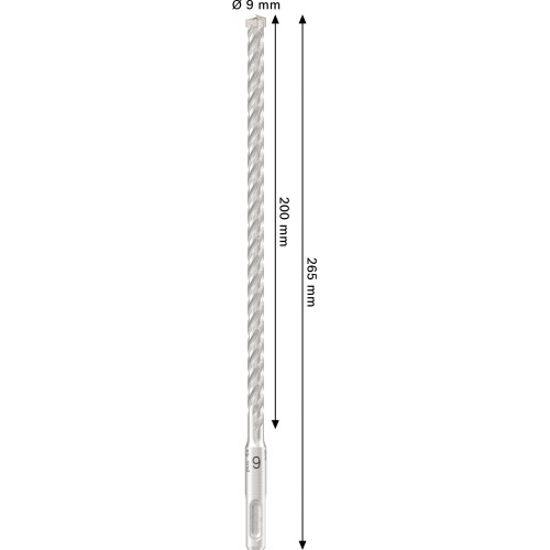 Broca para martillo PRO SDS plus-5X, 9 x 200 x 265 mm
