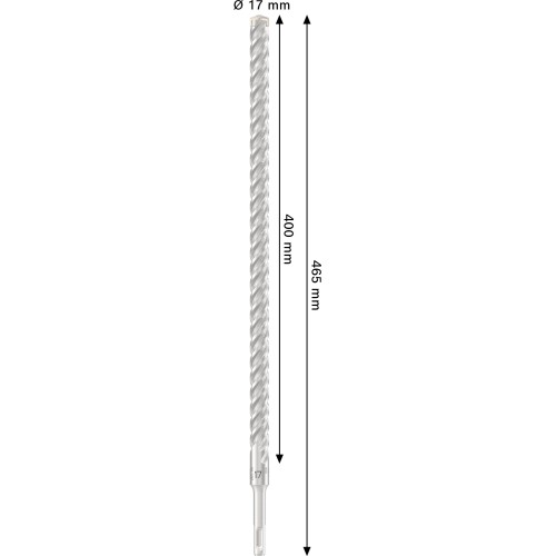 Broca para martillo PRO SDS plus-5X, 17 x 400 x 465 mm