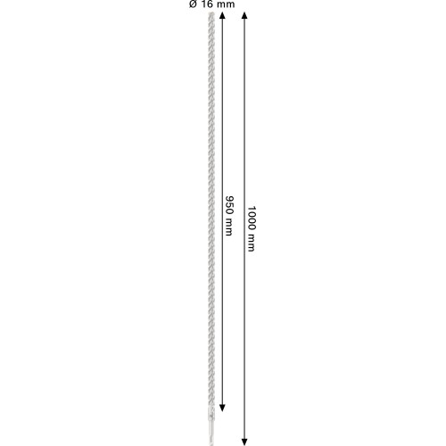 Broca para martillo PRO SDS plus-5X, 16 x 950 x 1000 mm