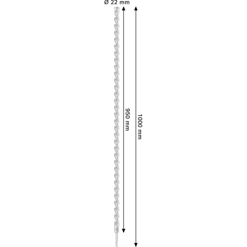 Broca para martillo PRO SDS plus-5X, 22 x 950 x 1.000 mm