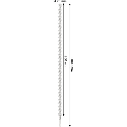 Broca para martillo PRO SDS plus-5X, 25 x 950 x 1.000 mm