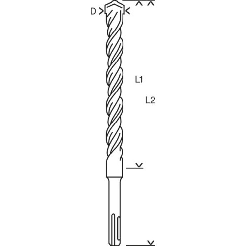 Brocas para martillos perforadores SDS plus-3