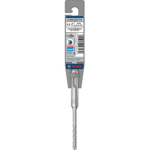 Broca para martillo PRO SDS plus-5X, 5,5 x 50 x 110 mm