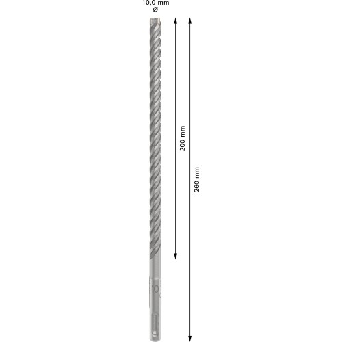 Broca para martillo PRO SDS plus-5X, 10 x 200 x 260 mm