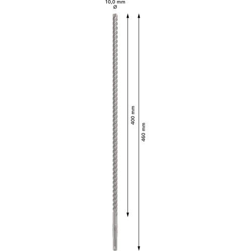 Broca para martillo PRO SDS plus-5X, 10 x 400 x 460 mm