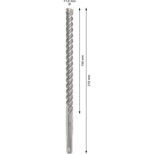 Broca para martillo PRO SDS plus-5X, 11 x 150 x 210 mm