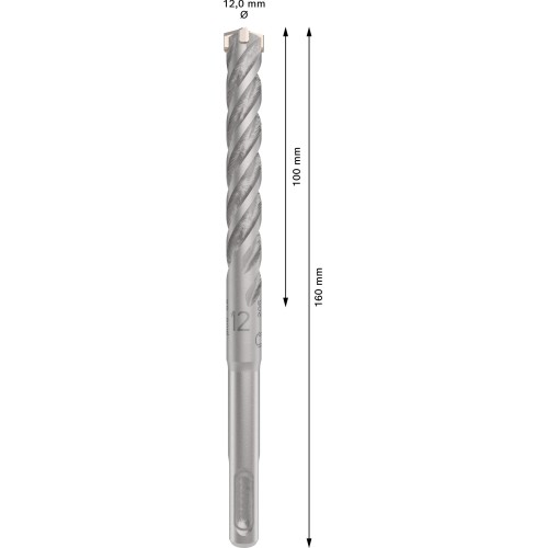 Broca para martillo PRO SDS plus-5X, 12 x 100 x 160 mm