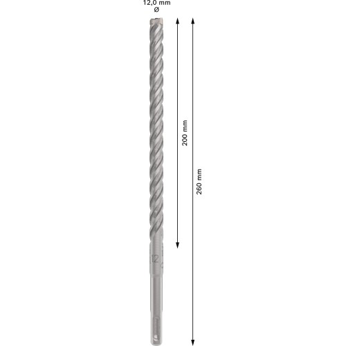 Broca para martillo PRO SDS plus-5X, 12 x 200 x 260 mm